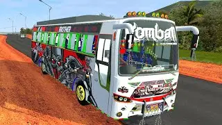 TN Ceppella Komban tourist bus Mod Bussid Mass entrey Sitinjau Luckiya Bridge | SMJ Gaming |