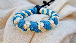 ✨ ASMR DIY: How to Make a Stunning Two-Color Paracord Bracelet | Easy Step-by-Step 🌈