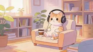 Lofi Cat Fireplace Vibes 🔥 Chill Beats for Stress Relief & Cozy Sleep