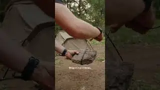 One Peg Hack Every Camper Should Know ⛺️ #campinghacks #bushcraft #campingaustralia #tarpcamping