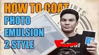 HOW TO COAT PHOTO EMULSION 2 STYLE | Silkscreen Printing Tutorial | TepsPrintsTv
