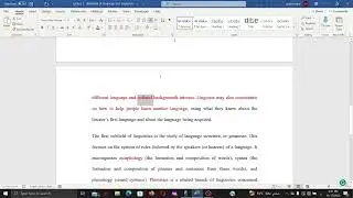 الدرس الأول في مادة linguistics سنة أولى إنجليزية تقنية: definition of language and linguistics