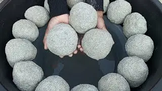 ASMR | NEW VIDEO 🎉| Gritty texture balls smashing in water💦| oddly satisfying video|