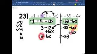 Multi-Step Equations Problem 23