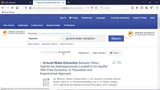 Searching and Filtering Results in NUST Library Search