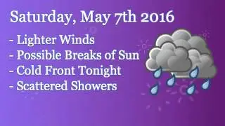 Sara Knox -Knoxy Forecast- 5/7 & 5/8