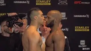 Imad Hadar intense staredown