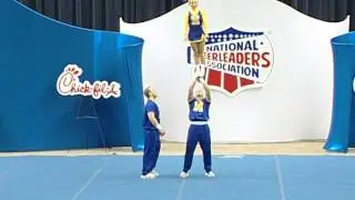2003 NCA Partner Stunt National Champions_Brad Patterson and Kylie Faseler