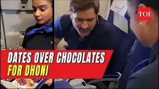 MS Dhoni's video with Indigo Air Hostess Goes Viral