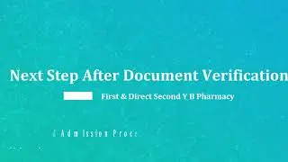 What is the next step after document verification in CAP for B Pharmacy?