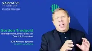Narrative PR Summit 2018 Keynote Speaker Gordon Tredgold