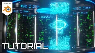 Easy Star Trek Style Transporter Effect | Blender 3.4.1 Geometry Nodes | Blender Tutorial