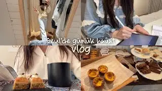 Koreli üniversite öğrencisinin bir günü vlog🇰🇷 Kore’de baklava yemek🇹🇷sergi👗Türkçe çalışmak✏️
