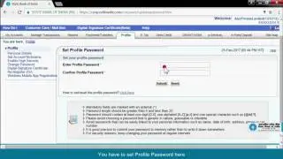 SBI Vistaar: User First Time Login and Account & Profile Setup. (Video created in March 2017)