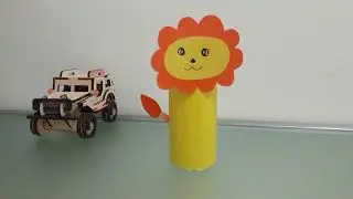Lion Craft | How to make Tissue Roll Paper Lion Craft | Paper Craft | Tissue Roll Craft | DIY |