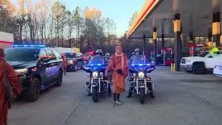 Dec 31, 2025: DEKALB COUNTY POLICE & FIRE DEPARTMENT ESCORT WALK FOR PEACE MONKS