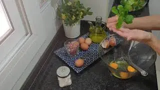 Tortilla de pan con tomate y jamón