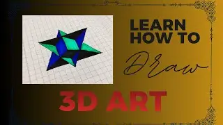 Amazing 3D Star Drawing Illusion | Optical Art That Tricks Your Eyes!