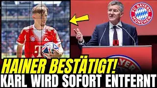 HAINER BESTÄTIGT: KARL SOFORT AUSGESCHLOSSEN – AUSNAHMEZUSTAND | aktuelle nachrichten bayern münchen