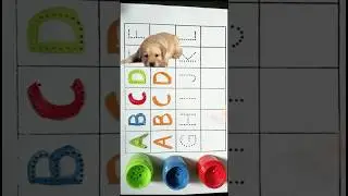 ABC, ABCD writing for kids, alphabet, dotted line tracing #abcd #kidssong #shorts