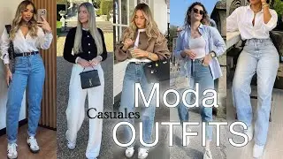 MODA C&Oacute;MO VESTIR CASUAL CON ROPA SENCILLA OUTFITS CASUALES PARA MUJER TENDENCIAS DE MODA 