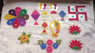 OHP ready rangoli / ओ एचपी सीट वरती रांगोळी च्या वेगवेगळ्या डिझाईन 