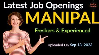 Manipal Jobs | Manipal Job Vacancy | | Jobs in Udupi Manipal | Jobs in Manipal for Freshers | 130923