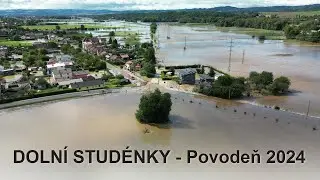 Povodeň 2024 - Doln&iacute; Stud&eacute;nky - řeka Desn&aacute;