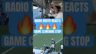 Panthers Radio Booth Reacts To Game Winning Stop #KeepPounding