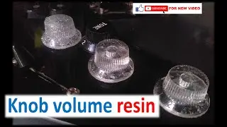 How to make a volume knob with resin ทำฝาครอบวอลลุ่มกีตาร์ด้วยเรซิ่น