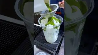 The hottest drink right now‼️ Soft Matcha Ice Cream🍃☕️ with creamy whipped cream, fragrant milk, ...