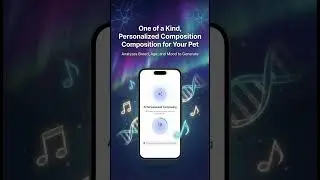 AI-composed music & heartbeat haptics to calm your dog's anxiety.