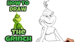 How To Draw Dr. SEUSS THE GRINCH | The Grinch 2018 #drawing #thegrinch