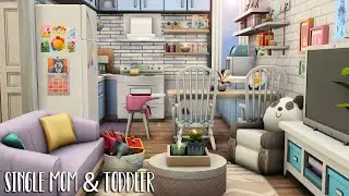 Single Mom & Toddler 🧸...(Sims 4 Speed Build)