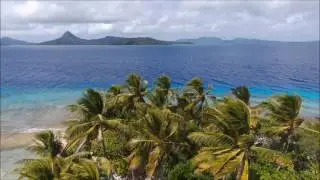 Flying over Fonomu Island with Bebob Drone 2