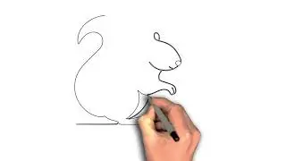 easy to draw Squirrel image Whimsy: A Sketch of Curiosity and Grace