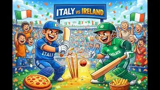 🏏 Italy vs Ireland:जब पिज़्ज़ा और आलू क्रिकेट के मैदान में भिड़े!#ireland #t20worldcup#cricketfever