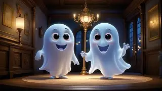 Three Little Ghosts Float Through the Hall | Spooky Counting Song for Kids | Nursery  Learning Fun