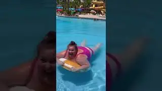 The life raft couldnt hold her #viral #funny #waterpark #youtubeshorts #trending #shorts #fyp #memes