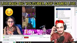 Live Raid By Asif Gamer Live Funny Moments ❤️ Big Free Fire YouTuber Live Reaction On My Channel