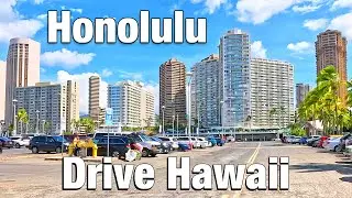 DRIVING TOUR 🚗 Honolulu, Hawaii - City Drive