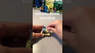 LEGO coffee machine build tutorial