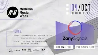 Sonido en S&Iacute;NTESIS DE AUDIO y en electr&oacute;nica | S&iacute;ntesis modular EXPLICADA || Conferencia ZanySignals