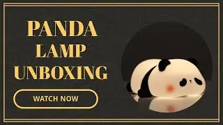 Unboxing  Cute Panda Night Lamp , LED Squishy Novelty Animal Night Lamp, Food Grade Silicone #panda