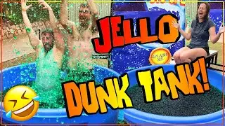 DUNK TANK full of JELLO! How to fill a dunking machine with 3,300 lb of JELLO!