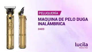 MAQUINA INALÁMBRICA PARA CORTE DE PELO -patillera detalle, barba- (METALICA DETALLE BARBERO) D409