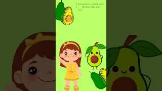 🥑Avocado Facts💡💡// 1minute learning// from Kids Little Scholars #childrenseducation