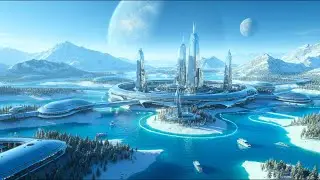 Serene Future Metropolis Soundscape | Calming Sci-Fi Ambience for Relaxation & Sleep | 4K