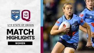 U19s Women’s State of Origin | Sky Blues v Maroons | Match Highlights