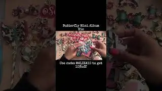 Create a charming butterfly mini album #scrapdivadesigns #diecut #papercraft
